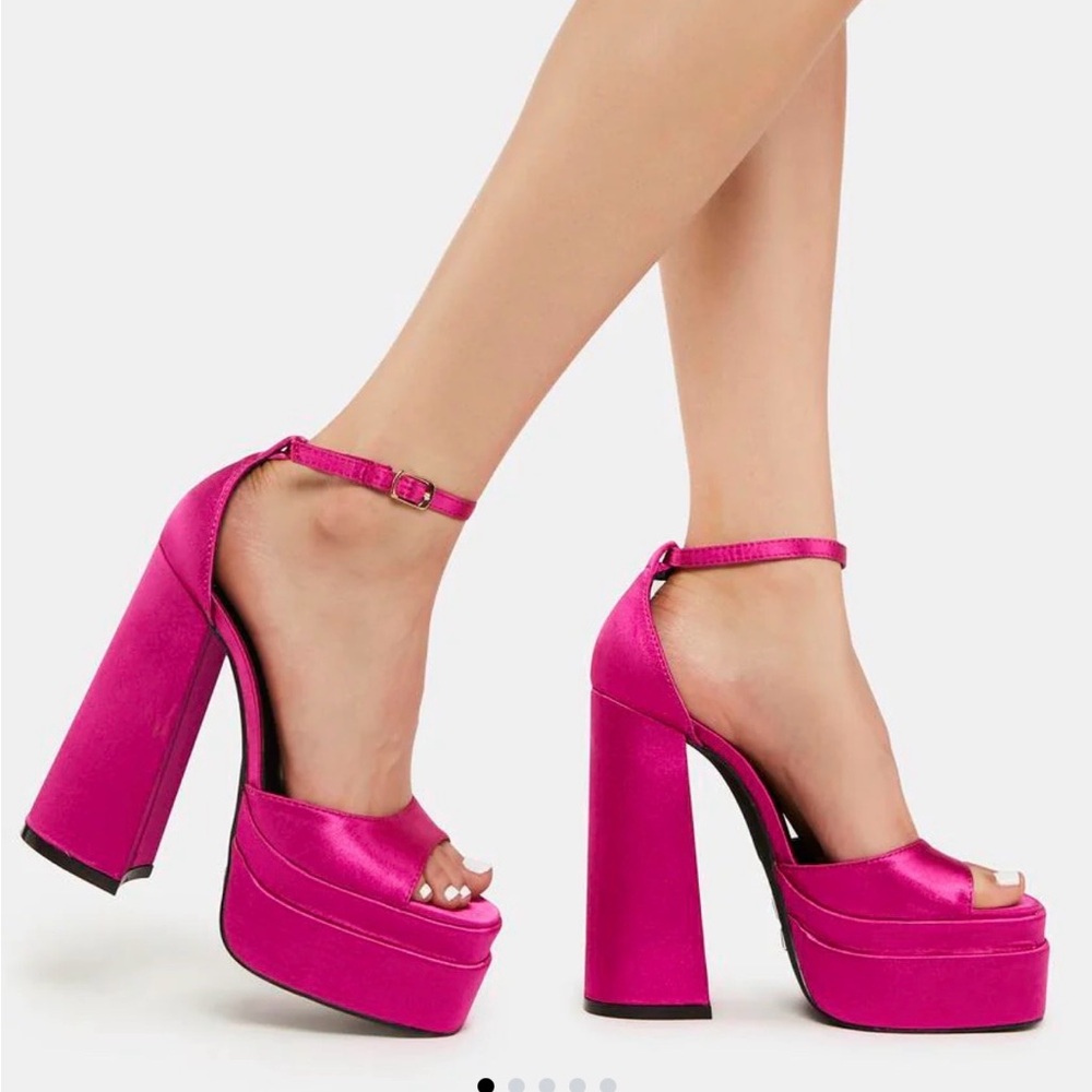 Azalea Wang Pink Platform Heels